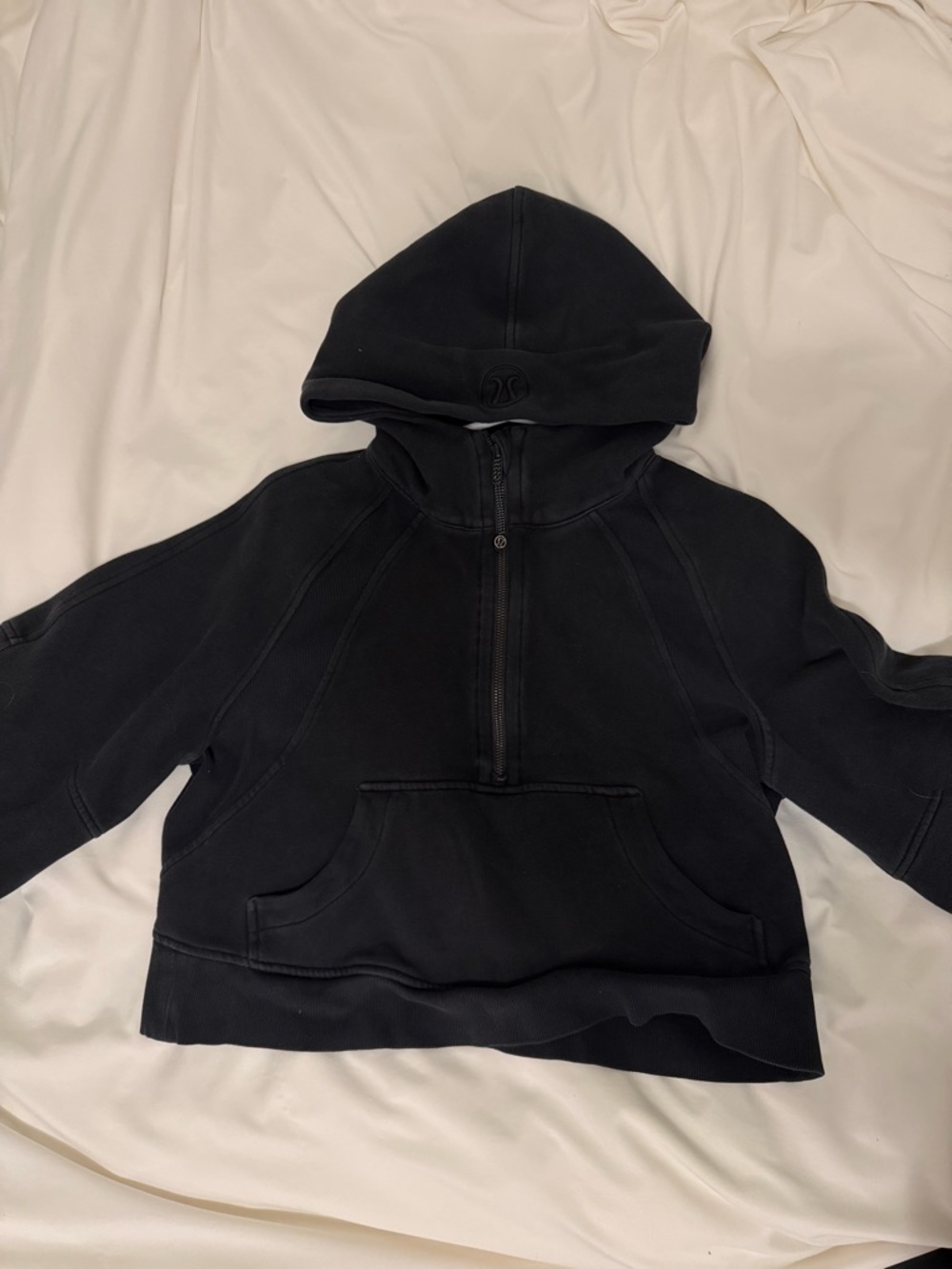 Lululemon Black Half-Zip Hooded Pullover